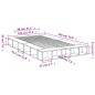 vidaXL Estructura de cama madera de ingeniería marrón roble 120x190 cm