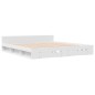 vidaXL Estructura cama con cajones madera ingeniería blanca 200x200 cm