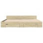 vidaXL Cama con cajones madera ingeniería roble Sonoma 200x200 cm vidaXL Cama con cajones madera ingeniería roble Sonoma 200x200 cm
