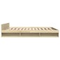 vidaXL Cama con cajones madera ingeniería roble Sonoma 200x200 cm vidaXL Cama con cajones madera ingeniería roble Sonoma 200x200 cm
