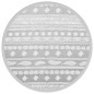 vidaXL Alfombra de exterior PP gris Ø160 cm vidaXL Alfombra de exterior PP gris Ø160 cm