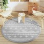 vidaXL Alfombra de exterior PP gris Ø160 cm vidaXL Alfombra de exterior PP gris Ø160 cm