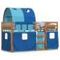 vidaXL Litera con cortinas madera maciza de pino azul 90x190 cm vidaXL Litera con cortinas madera maciza de pino azul 90x190 cm