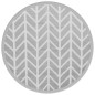 vidaXL Alfombra de exterior PP gris Ø200 cm vidaXL Alfombra de exterior PP gris Ø200 cm