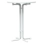 vidaXL Mesa alta de comedor madera ingeniería y acero blanco Ø80x110cm vidaXL Mesa alta de comedor madera ingeniería y acero blanco Ø80x110cm