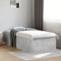 vidaXL Estructura de cama madera de ingeniería gris hormigón 90x200cm