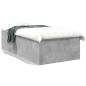 vidaXL Estructura de cama madera de ingeniería gris hormigón 75x190 cm vidaXL Estructura de cama madera de ingeniería gris hormigón 75x190 cm