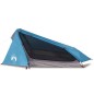 vidaXL Tienda de campaña túnel para 1 persona impermeable azul