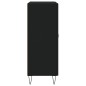 vidaXL Aparador de madera de ingeniería negro 69,5x34x90 cm vidaXL Aparador de madera de ingeniería negro 69,5x34x90 cm