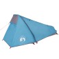 vidaXL Tienda de campaña túnel para 1 persona impermeable azul