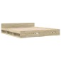 vidaXL Cama con cajones madera ingeniería roble Sonoma 180x200 cm vidaXL Cama con cajones madera ingeniería roble Sonoma 180x200 cm