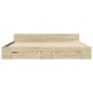 vidaXL Cama con cajones madera ingeniería roble Sonoma 180x200 cm vidaXL Cama con cajones madera ingeniería roble Sonoma 180x200 cm