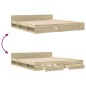 vidaXL Cama con cajones madera ingeniería roble Sonoma 180x200 cm vidaXL Cama con cajones madera ingeniería roble Sonoma 180x200 cm