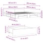 vidaXL Cama con cajones madera ingeniería roble Sonoma 180x200 cm vidaXL Cama con cajones madera ingeniería roble Sonoma 180x200 cm