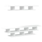 vidaXL Muebles de TV de pared madera de ingeniería blanco vidaXL Muebles de TV de pared madera de ingeniería blanco