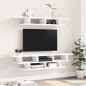 vidaXL Muebles de TV de pared madera de ingeniería blanco vidaXL Muebles de TV de pared madera de ingeniería blanco
