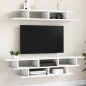 vidaXL Muebles de TV de pared madera de ingeniería blanco vidaXL Muebles de TV de pared madera de ingeniería blanco