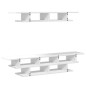 vidaXL Muebles de TV de pared madera de ingeniería blanco vidaXL Muebles de TV de pared madera de ingeniería blanco