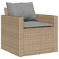 vidaXL Juego de sofás jardín con cojines 4 pzas ratán sintético beige vidaXL Juego de sofás jardín con cojines 4 pzas ratán sintético beige