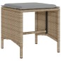 vidaXL Juego de sofás jardín con cojines 4 pzas ratán sintético beige vidaXL Juego de sofás jardín con cojines 4 pzas ratán sintético beige