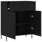 vidaXL Aparador de madera de ingeniería negro 69,5x34x90 cm vidaXL Aparador de madera de ingeniería negro 69,5x34x90 cm