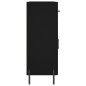 vidaXL Aparador de madera de ingeniería negro 69,5x34x90 cm vidaXL Aparador de madera de ingeniería negro 69,5x34x90 cm