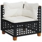 vidaXL Set de sofás de jardín 8 piezas y cojines ratán sintético negro vidaXL Set de sofás de jardín 8 piezas y cojines ratán sintético negro