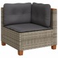vidaXL Set de sofás de jardín 10 pzas con cojines ratán sintético gris vidaXL Set de sofás de jardín 10 pzas con cojines ratán sintético gris