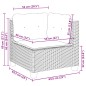 vidaXL Set de sofás de jardín 10 pzas con cojines ratán sintético gris vidaXL Set de sofás de jardín 10 pzas con cojines ratán sintético gris