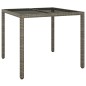 vidaXL Set comedor de jardín 5 piezas con cojines ratán sintético gris vidaXL Set comedor de jardín 5 piezas con cojines ratán sintético gris