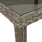 vidaXL Set comedor de jardín 5 piezas con cojines ratán sintético gris vidaXL Set comedor de jardín 5 piezas con cojines ratán sintético gris