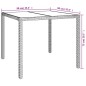 vidaXL Set comedor de jardín 5 piezas con cojines ratán sintético gris vidaXL Set comedor de jardín 5 piezas con cojines ratán sintético gris