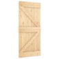 vidaXL Puerta corredera con herrajes madera maciza de pino 90x210 cm vidaXL Puerta corredera con herrajes madera maciza de pino 90x210 cm