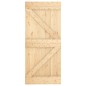 vidaXL Puerta corredera con herrajes madera maciza de pino 90x210 cm vidaXL Puerta corredera con herrajes madera maciza de pino 90x210 cm