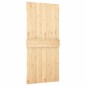 vidaXL Puerta corredera con herrajes madera maciza de pino 90x210 cm vidaXL Puerta corredera con herrajes madera maciza de pino 90x210 cm