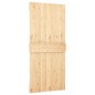 vidaXL Puerta corredera con herrajes madera maciza de pino 90x210 cm vidaXL Puerta corredera con herrajes madera maciza de pino 90x210 cm