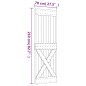 vidaXL Puerta corredera con herrajes madera maciza de pino 70x210 cm vidaXL Puerta corredera con herrajes madera maciza de pino 70x210 cm