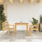 vidaXL Juego de comedor para jardín 3 pzas madera maciza de teca vidaXL Juego de comedor para jardín 3 pzas madera maciza de teca