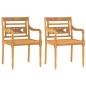 vidaXL Juego de comedor para jardín 3 pzas madera maciza de teca vidaXL Juego de comedor para jardín 3 pzas madera maciza de teca
