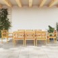 vidaXL Juego de comedor para jardín 9 piezas madera maciza de teca vidaXL Juego de comedor para jardín 9 piezas madera maciza de teca