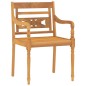 vidaXL Juego de comedor para jardín 9 piezas madera maciza de teca vidaXL Juego de comedor para jardín 9 piezas madera maciza de teca