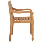 vidaXL Juego de comedor para jardín 9 piezas madera maciza de teca vidaXL Juego de comedor para jardín 9 piezas madera maciza de teca