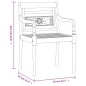 vidaXL Juego de comedor para jardín 9 piezas madera maciza de teca vidaXL Juego de comedor para jardín 9 piezas madera maciza de teca