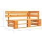 vidaXL Muebles de palets 4 pzas y cojines madera pino impregnada miel vidaXL Muebles de palets 4 pzas y cojines madera pino impregnada miel