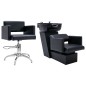 vidaXL Lavacabezas y sillón de peluquería de cuero sintético vidaXL Lavacabezas y sillón de peluquería de cuero sintético