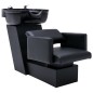 vidaXL Lavacabezas y sillón de peluquería de cuero sintético vidaXL Lavacabezas y sillón de peluquería de cuero sintético