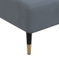 vidaXL Sofá cama en forma de L terciopelo gris oscuro 279x140x70 cm
