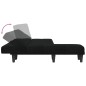 vidaXL Sofá cama en forma de L tela negro 255x140x70 cm vidaXL Sofá cama en forma de L tela negro 255x140x70 cm