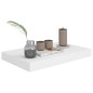 vidaXL Estantes flotantes de pared 4 uds MDF blanco 40x23x3,8 cm