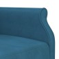 vidaXL Sofá cama en forma de L terciopelo azul 271x140x70 cm vidaXL Sofá cama en forma de L terciopelo azul 271x140x70 cm
